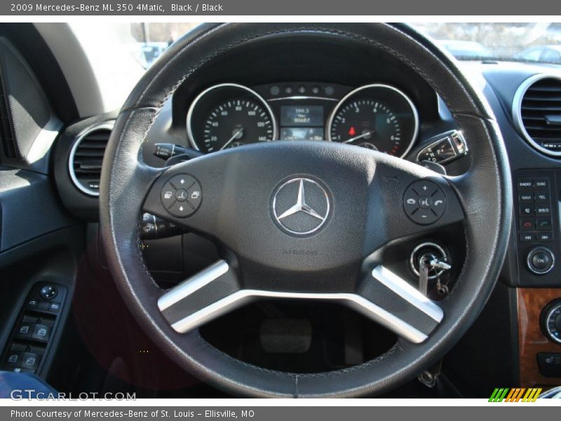Black / Black 2009 Mercedes-Benz ML 350 4Matic