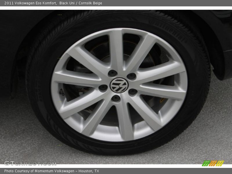 Black Uni / Cornsilk Beige 2011 Volkswagen Eos Komfort