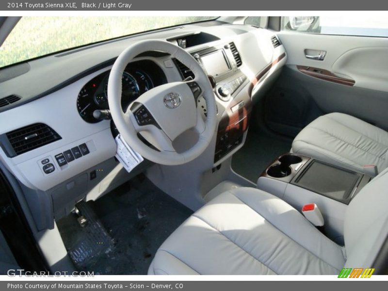 Black / Light Gray 2014 Toyota Sienna XLE