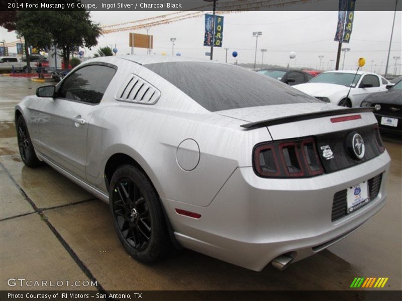 Ingot Silver / Charcoal Black 2014 Ford Mustang V6 Coupe