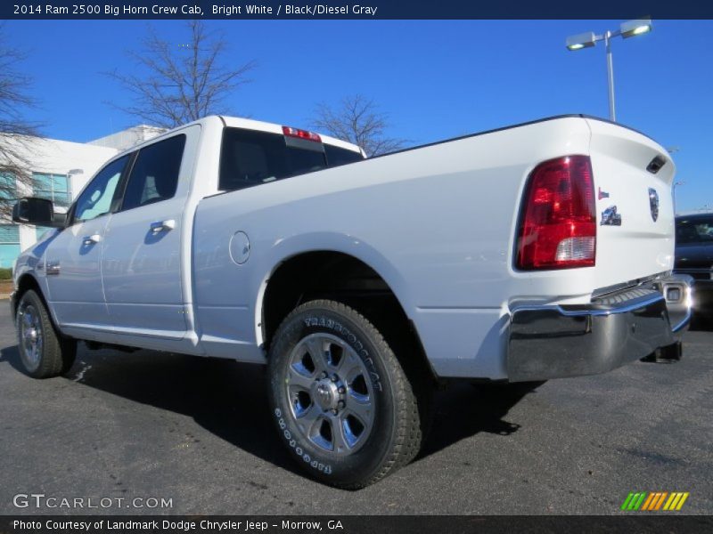 Bright White / Black/Diesel Gray 2014 Ram 2500 Big Horn Crew Cab