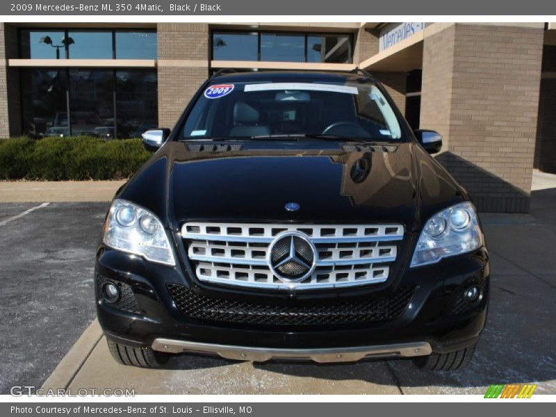 Black / Black 2009 Mercedes-Benz ML 350 4Matic
