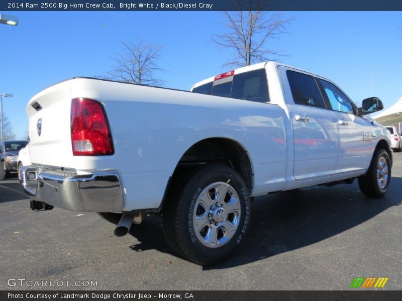 Bright White / Black/Diesel Gray 2014 Ram 2500 Big Horn Crew Cab