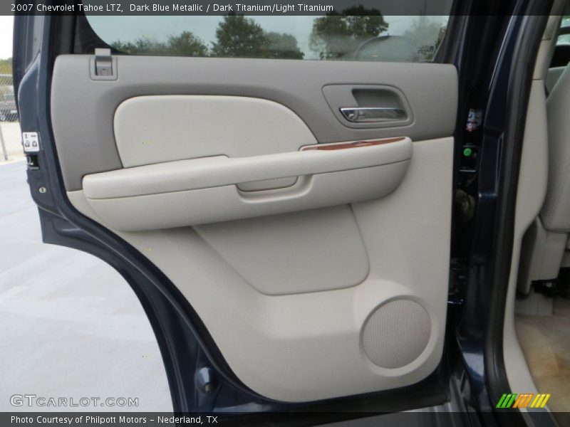 Dark Blue Metallic / Dark Titanium/Light Titanium 2007 Chevrolet Tahoe LTZ