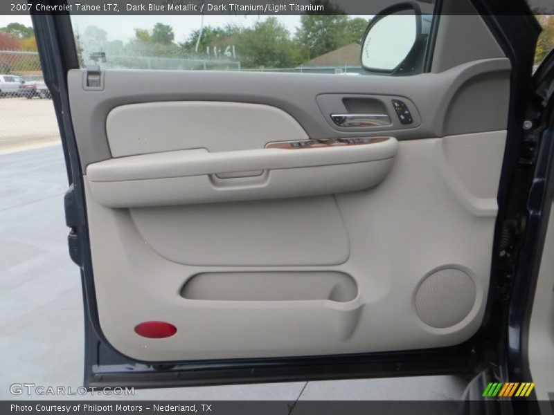Dark Blue Metallic / Dark Titanium/Light Titanium 2007 Chevrolet Tahoe LTZ