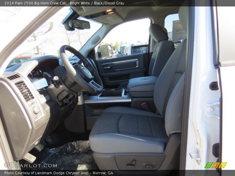 Bright White / Black/Diesel Gray 2014 Ram 2500 Big Horn Crew Cab