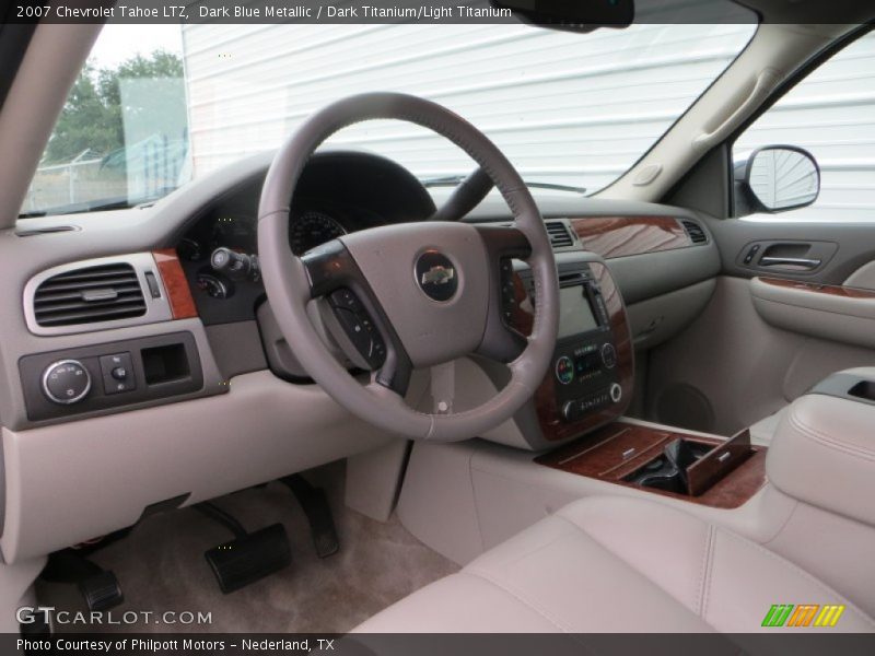 Dark Blue Metallic / Dark Titanium/Light Titanium 2007 Chevrolet Tahoe LTZ