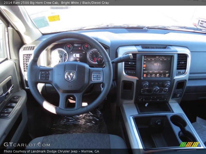 Bright White / Black/Diesel Gray 2014 Ram 2500 Big Horn Crew Cab