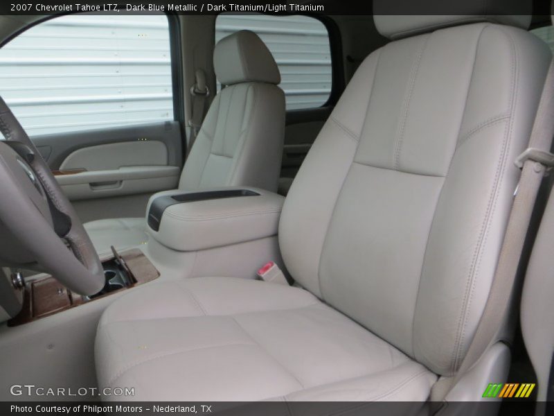 Dark Blue Metallic / Dark Titanium/Light Titanium 2007 Chevrolet Tahoe LTZ