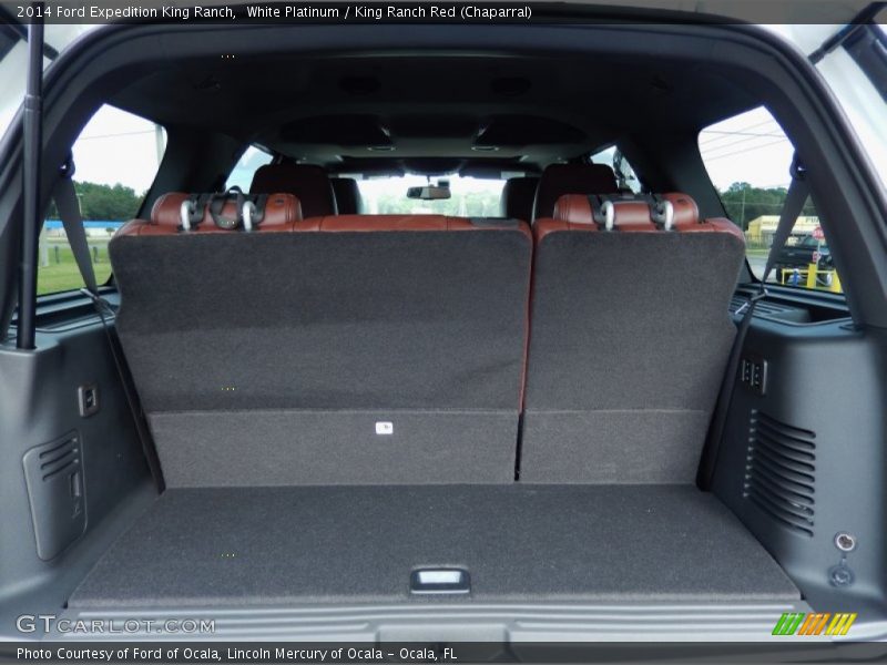 White Platinum / King Ranch Red (Chaparral) 2014 Ford Expedition King Ranch