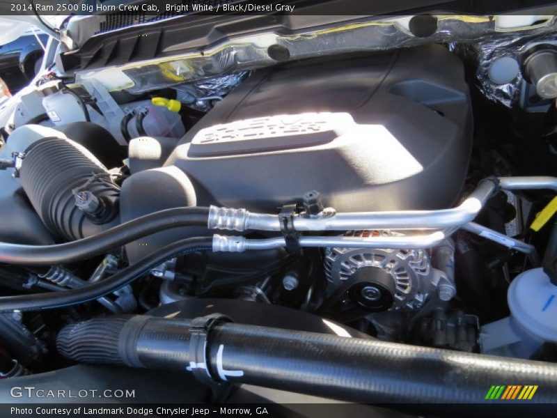 Bright White / Black/Diesel Gray 2014 Ram 2500 Big Horn Crew Cab