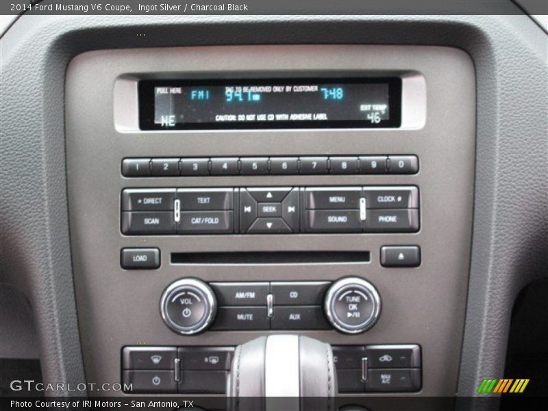 Ingot Silver / Charcoal Black 2014 Ford Mustang V6 Coupe