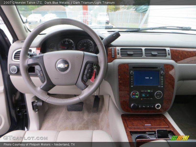 Dark Blue Metallic / Dark Titanium/Light Titanium 2007 Chevrolet Tahoe LTZ