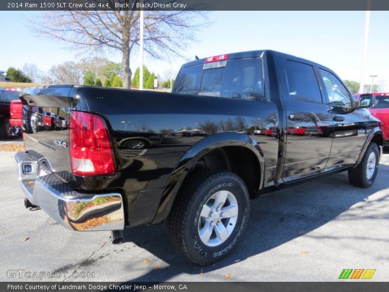 Black / Black/Diesel Gray 2014 Ram 1500 SLT Crew Cab 4x4
