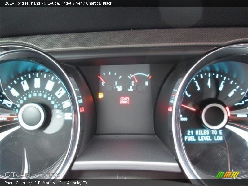 Ingot Silver / Charcoal Black 2014 Ford Mustang V6 Coupe