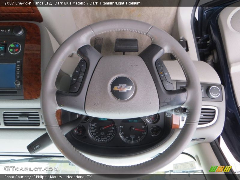 Dark Blue Metallic / Dark Titanium/Light Titanium 2007 Chevrolet Tahoe LTZ