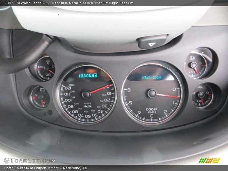 Dark Blue Metallic / Dark Titanium/Light Titanium 2007 Chevrolet Tahoe LTZ