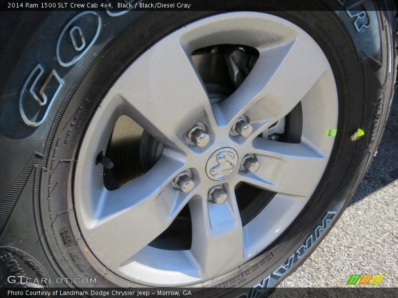 Black / Black/Diesel Gray 2014 Ram 1500 SLT Crew Cab 4x4