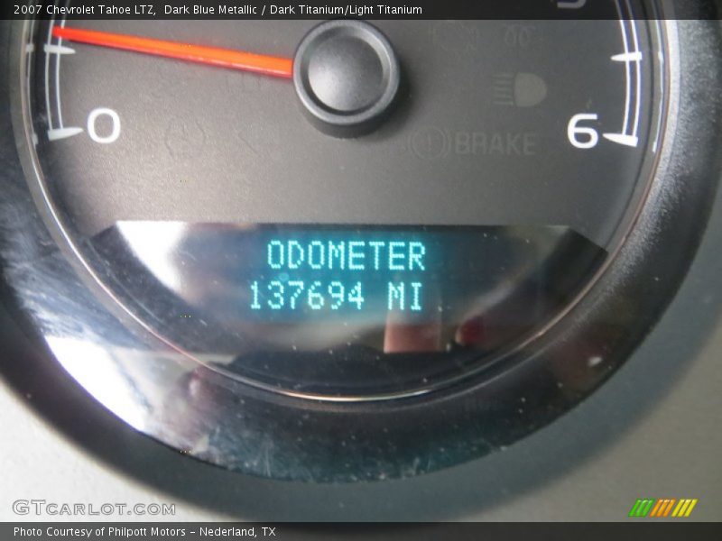 Dark Blue Metallic / Dark Titanium/Light Titanium 2007 Chevrolet Tahoe LTZ