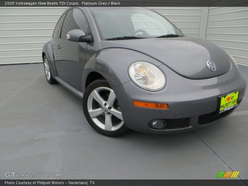 Platinum Grey / Black 2006 Volkswagen New Beetle TDI Coupe