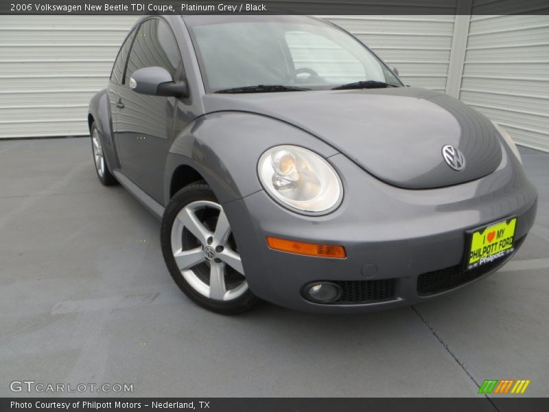 Platinum Grey / Black 2006 Volkswagen New Beetle TDI Coupe