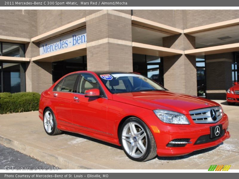 Mars Red / Almond/Mocha 2011 Mercedes-Benz C 300 Sport 4Matic