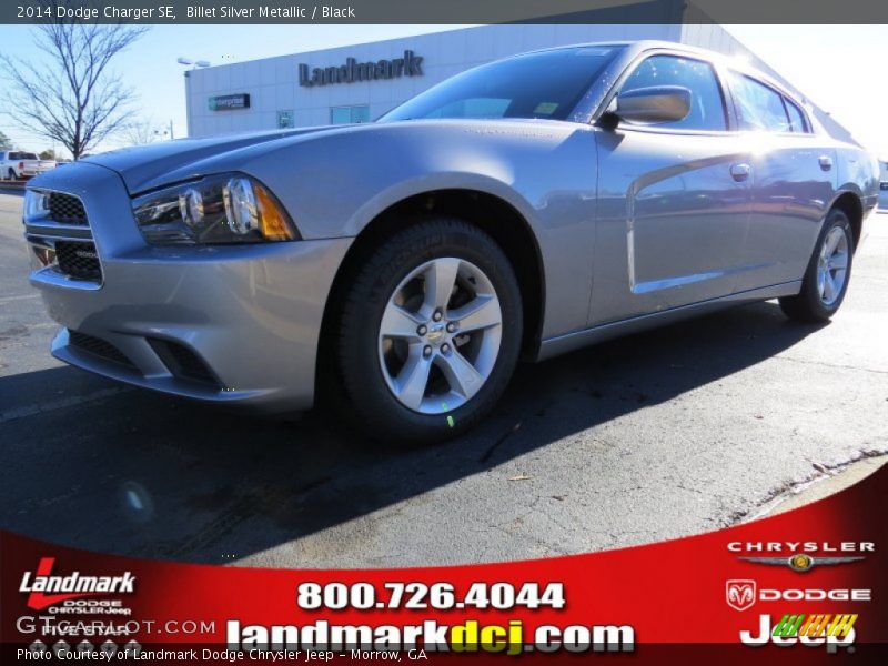 Billet Silver Metallic / Black 2014 Dodge Charger SE