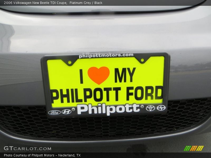 Platinum Grey / Black 2006 Volkswagen New Beetle TDI Coupe