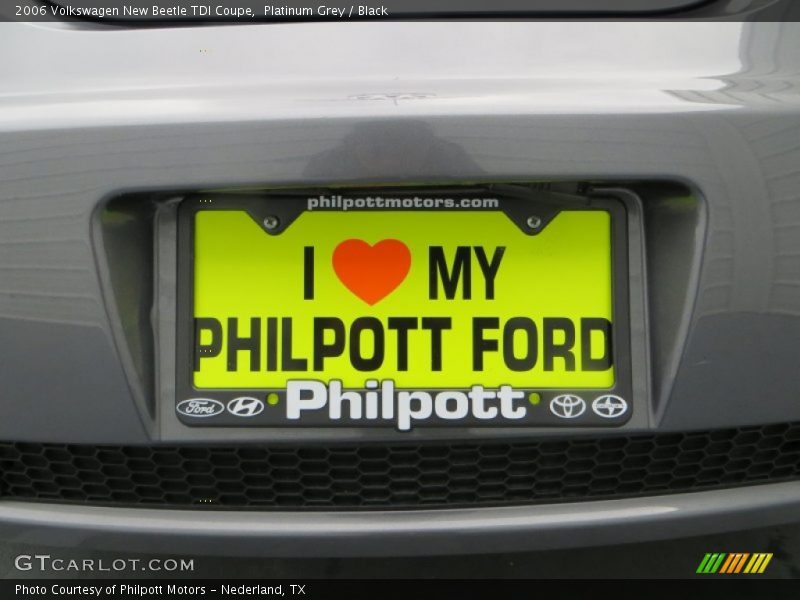 Platinum Grey / Black 2006 Volkswagen New Beetle TDI Coupe