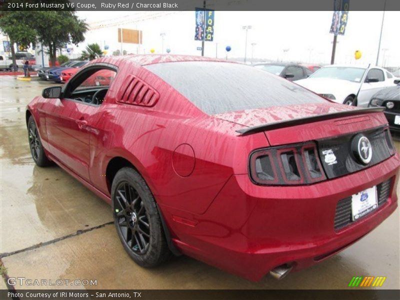 Ruby Red / Charcoal Black 2014 Ford Mustang V6 Coupe
