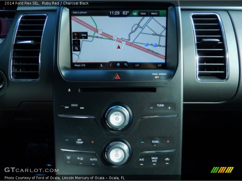 Ruby Red / Charcoal Black 2014 Ford Flex SEL