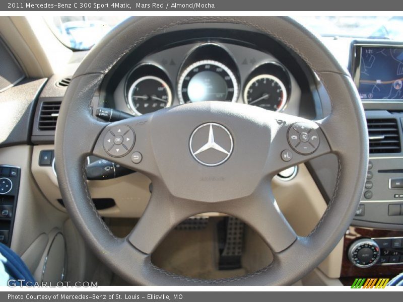 Mars Red / Almond/Mocha 2011 Mercedes-Benz C 300 Sport 4Matic