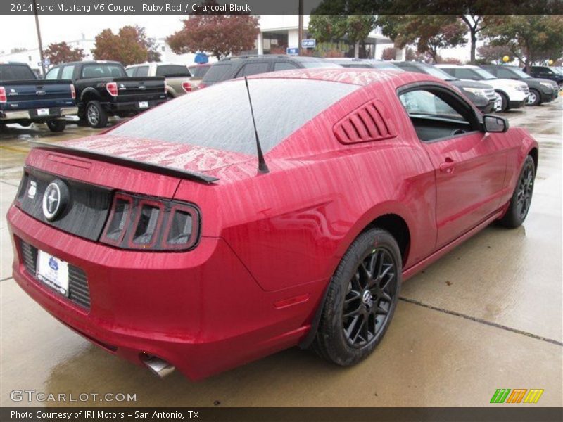 Ruby Red / Charcoal Black 2014 Ford Mustang V6 Coupe