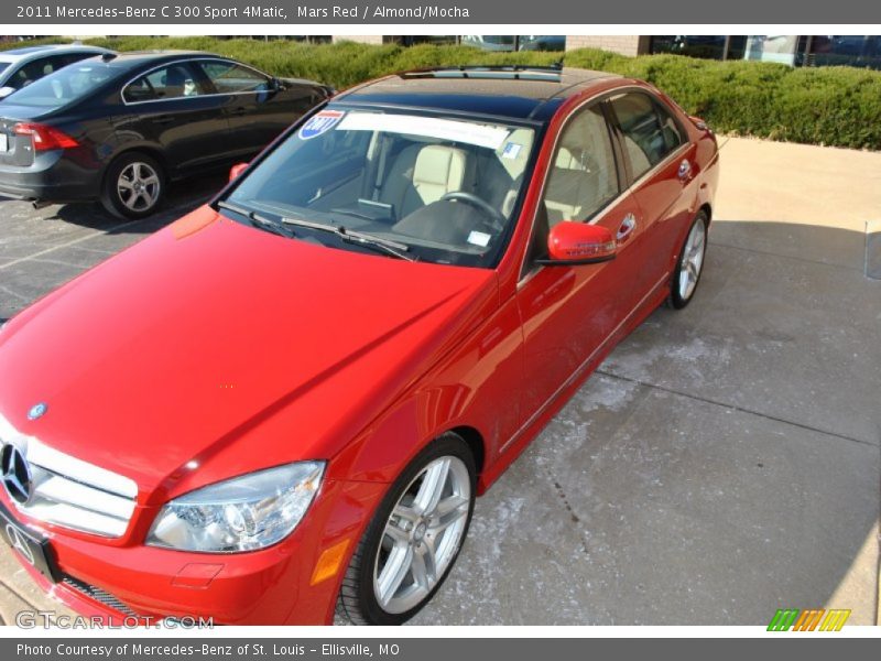 Mars Red / Almond/Mocha 2011 Mercedes-Benz C 300 Sport 4Matic