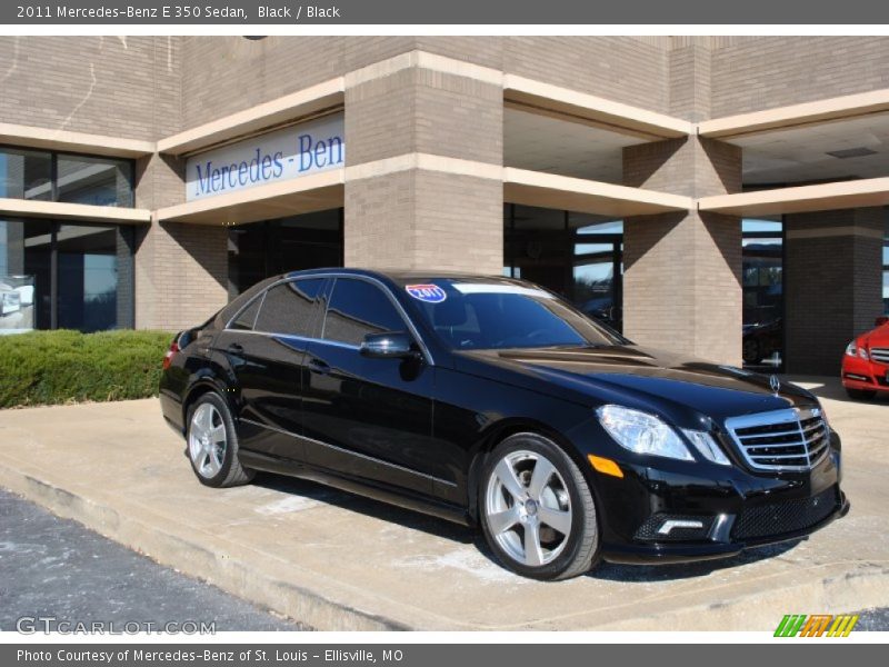 Black / Black 2011 Mercedes-Benz E 350 Sedan