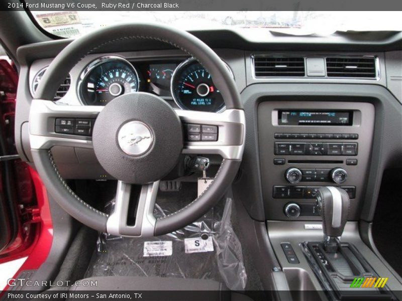 Ruby Red / Charcoal Black 2014 Ford Mustang V6 Coupe