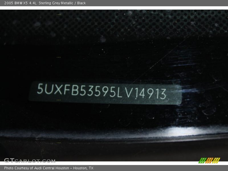 Sterling Grey Metallic / Black 2005 BMW X5 4.4i
