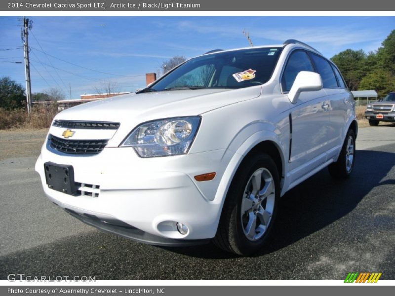 Arctic Ice / Black/Light Titanium 2014 Chevrolet Captiva Sport LTZ