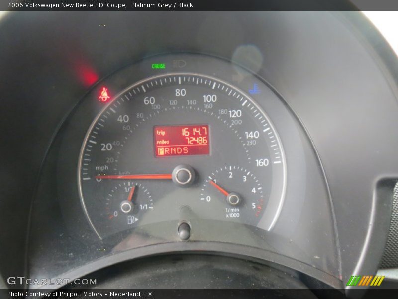 Platinum Grey / Black 2006 Volkswagen New Beetle TDI Coupe