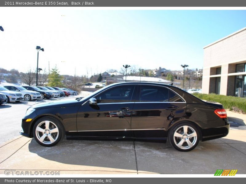 Black / Black 2011 Mercedes-Benz E 350 Sedan