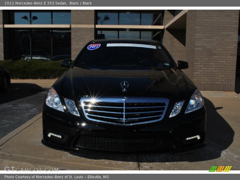 Black / Black 2011 Mercedes-Benz E 350 Sedan