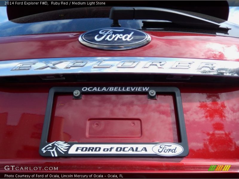 Ruby Red / Medium Light Stone 2014 Ford Explorer FWD