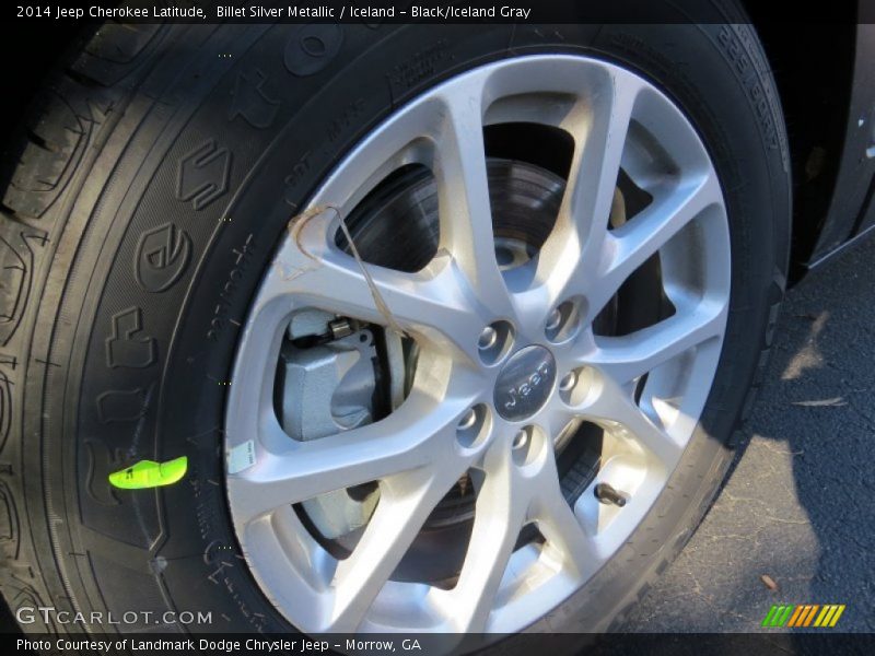 Billet Silver Metallic / Iceland - Black/Iceland Gray 2014 Jeep Cherokee Latitude