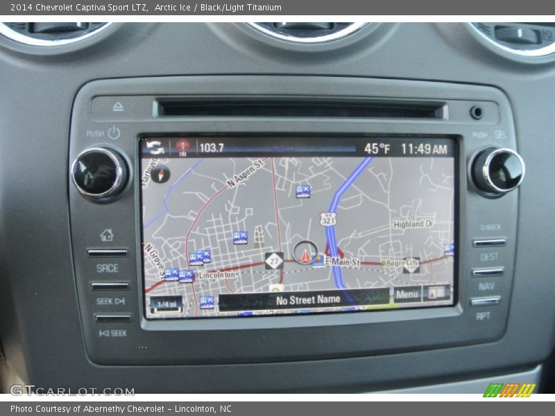 Navigation of 2014 Captiva Sport LTZ