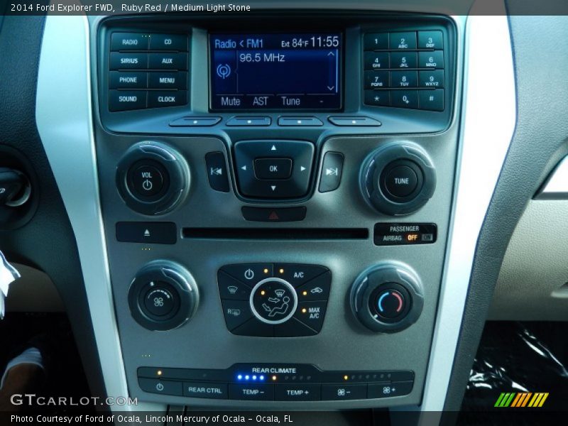 Ruby Red / Medium Light Stone 2014 Ford Explorer FWD