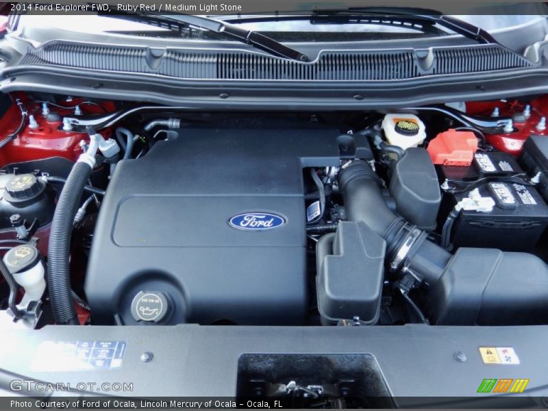 Ruby Red / Medium Light Stone 2014 Ford Explorer FWD