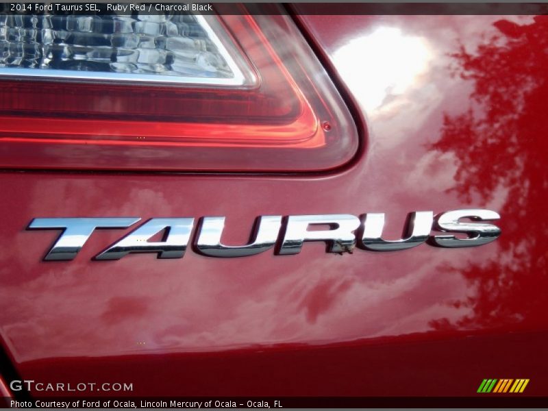 Ruby Red / Charcoal Black 2014 Ford Taurus SEL