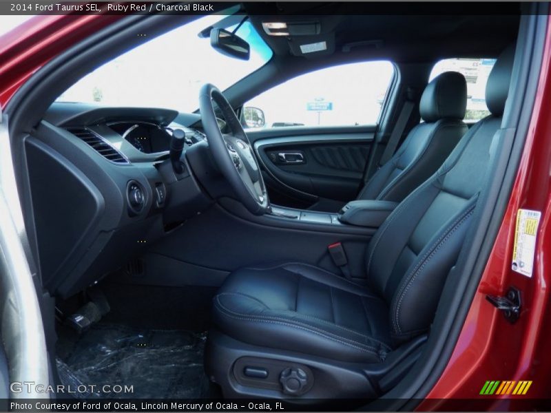 Ruby Red / Charcoal Black 2014 Ford Taurus SEL