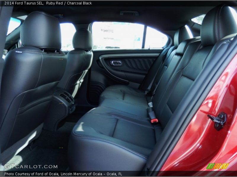 Ruby Red / Charcoal Black 2014 Ford Taurus SEL