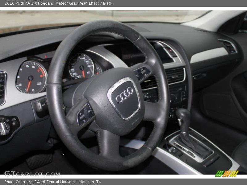 Meteor Gray Pearl Effect / Black 2010 Audi A4 2.0T Sedan